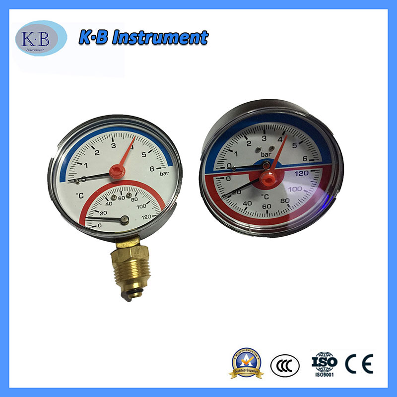 Термо-манометър, механично измерване на налягането и измерване на температурата
